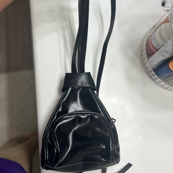 Black mini backpack - Picture 2 of 3